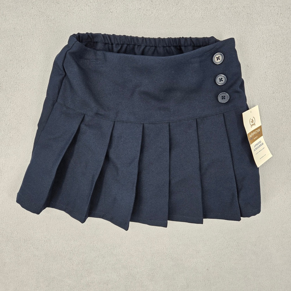 Arrow Girls NWT 6/6X Navy Blue Pleated School Uniform Skort Preppy A002032H